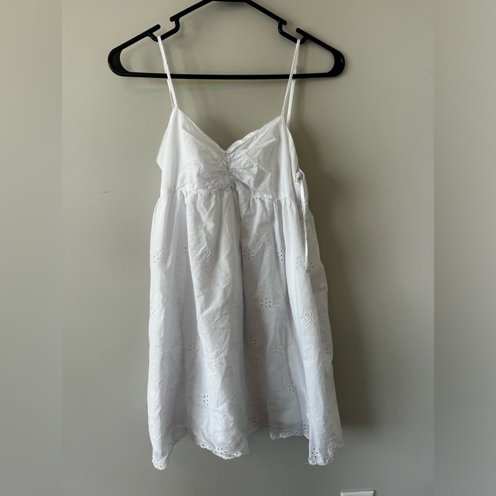 White mini dress
